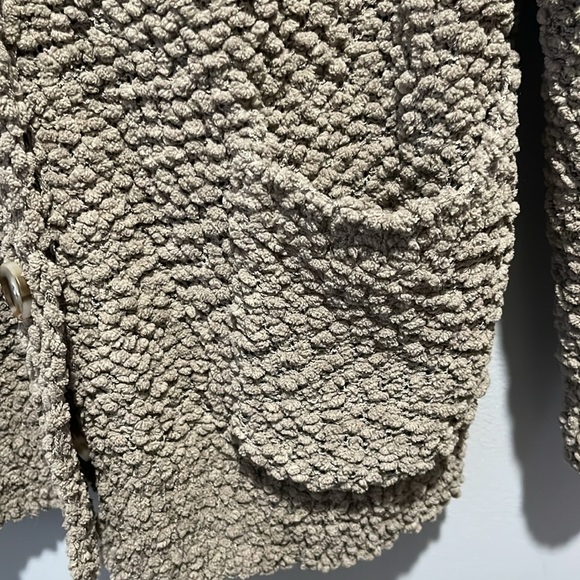 Zenana Popcorn Button Up Cardigan with Pockets - Picture 2 of 5